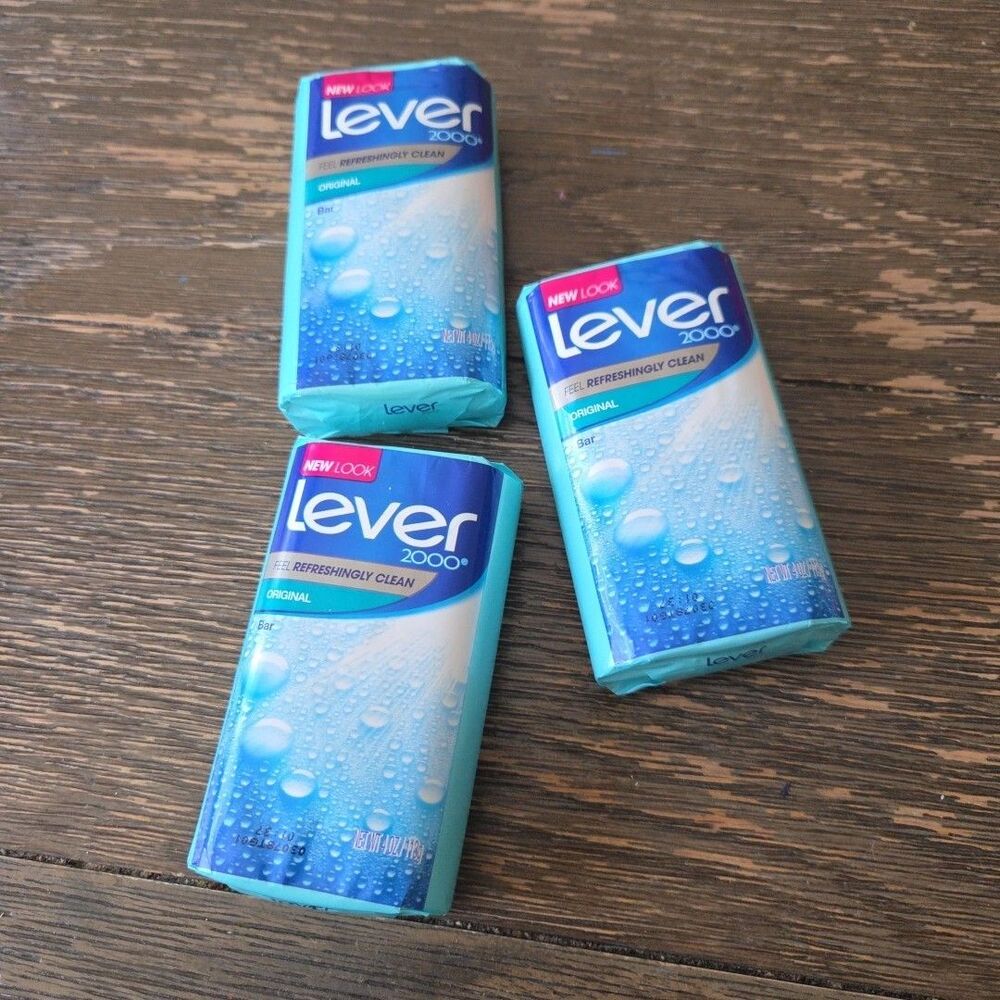 Lever 2000 Bar Soap Lot of 3 Original Fresh 4 oz Each New in Box